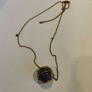 Globe Golden Long Necklace